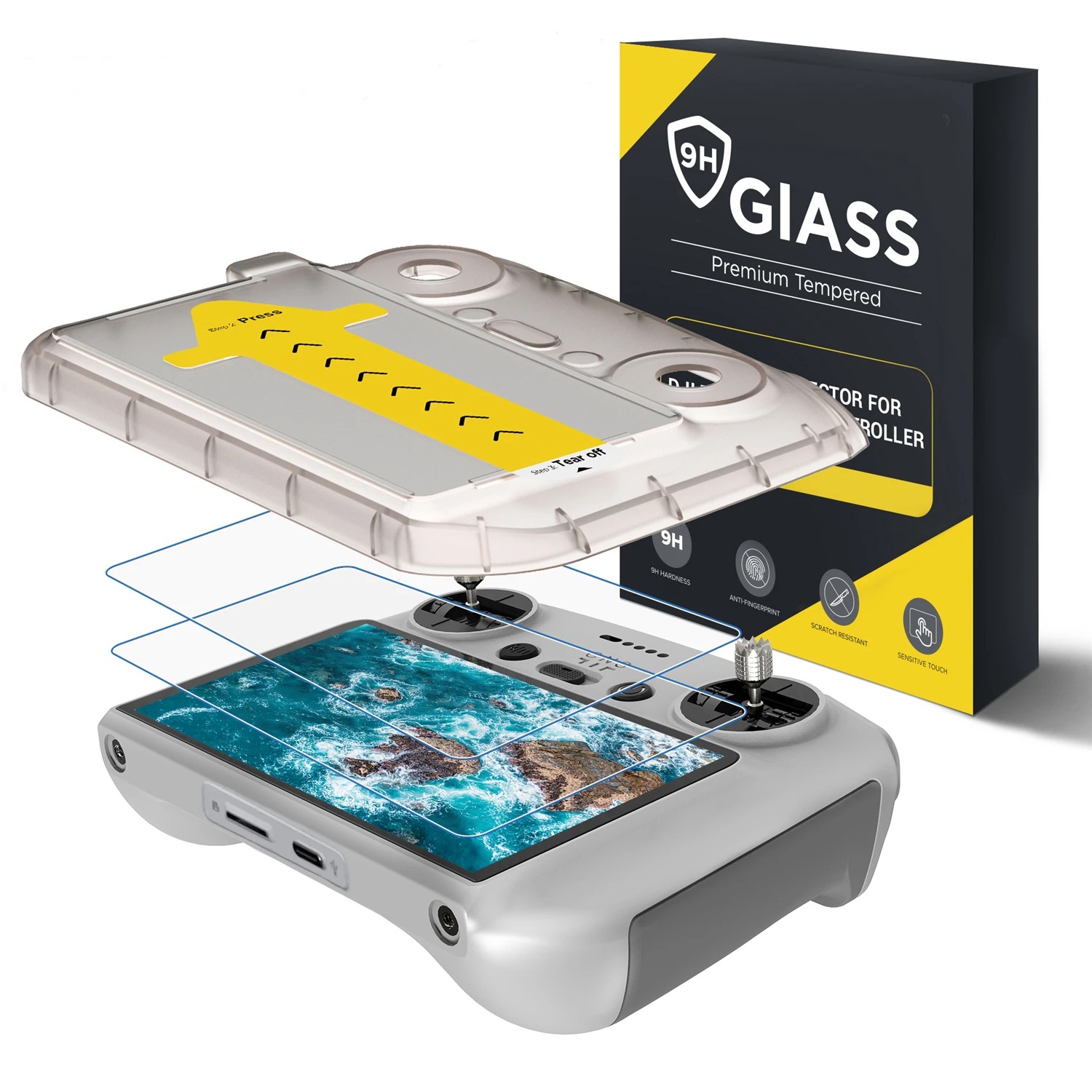 Glass Protector Auto - DJI Flip/Air3/3S/Mini3/4pro Ekran Uzaktan Kumanda HD