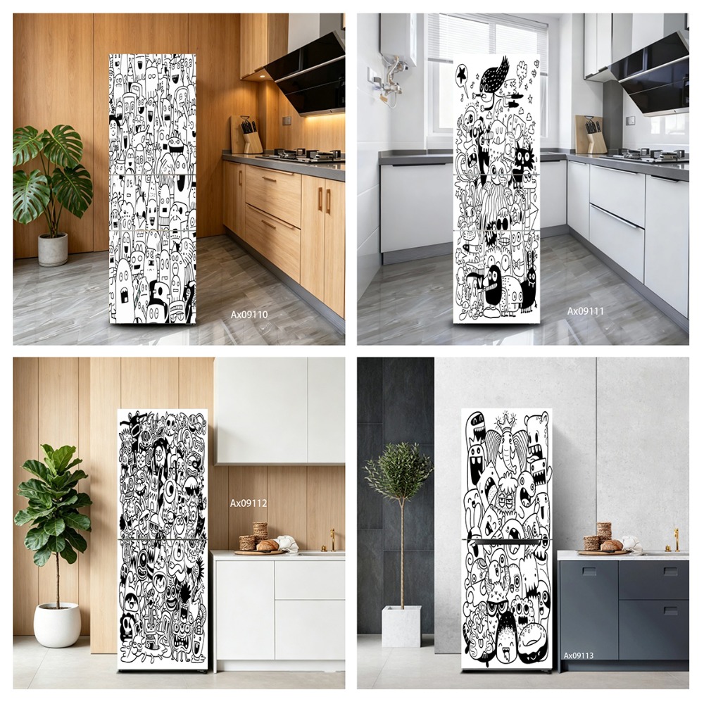 Siyah-Beyaz Çizgi Sanatı Doodl - Full Cover Adhesive incelemesi ve fiyatı