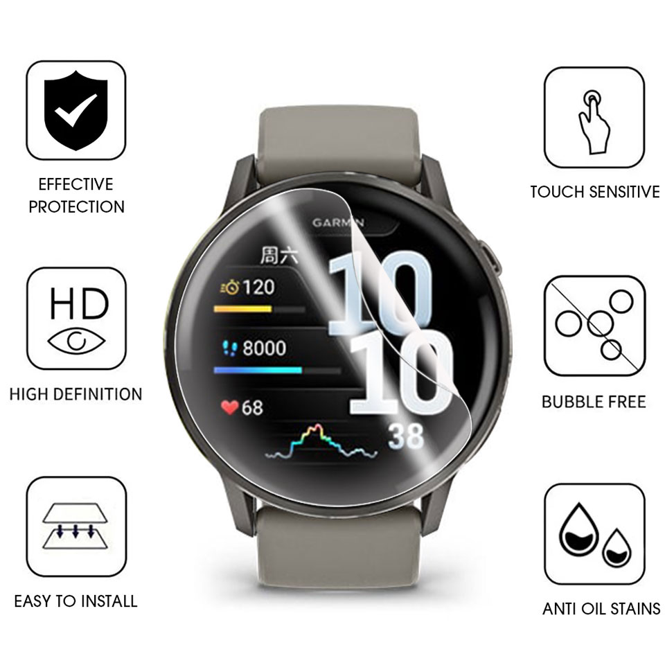 Garmin Venu 4 45mm 41mm için Y - Hydrogel Screen Protector incelemesi ve fiyatı