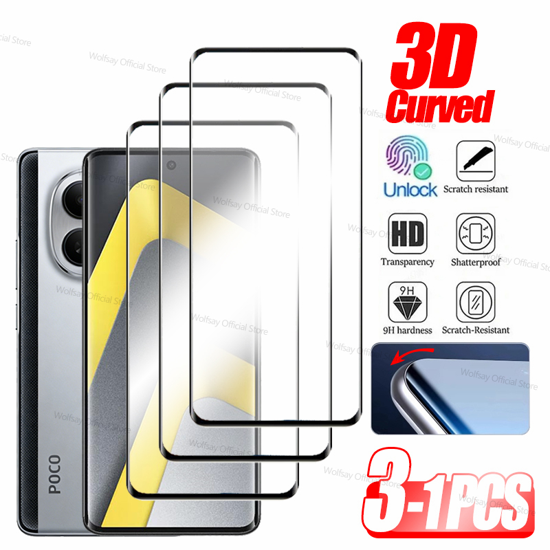 3/2/1 Adet Xiaomi Poco M8 İçin - Curved Edge Screen incelemesi ve fiyatı