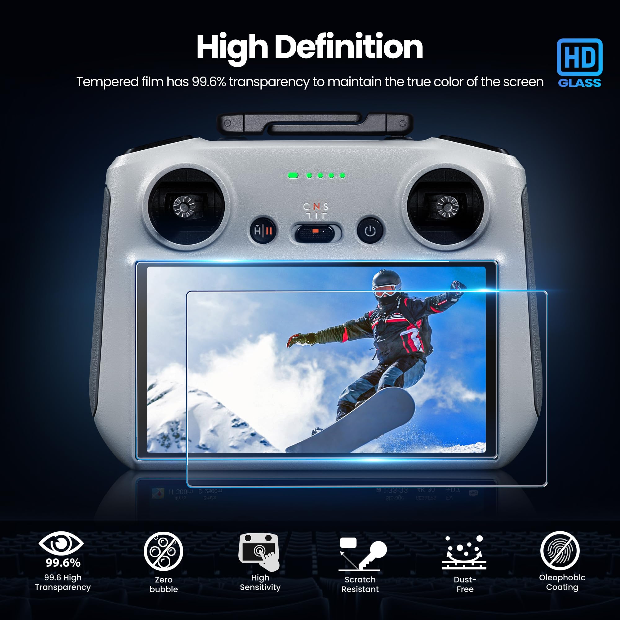 DJI RC/RC 2 Kontrol Cihazı içi - Glass Protector Auto incelemesi ve fiyatı