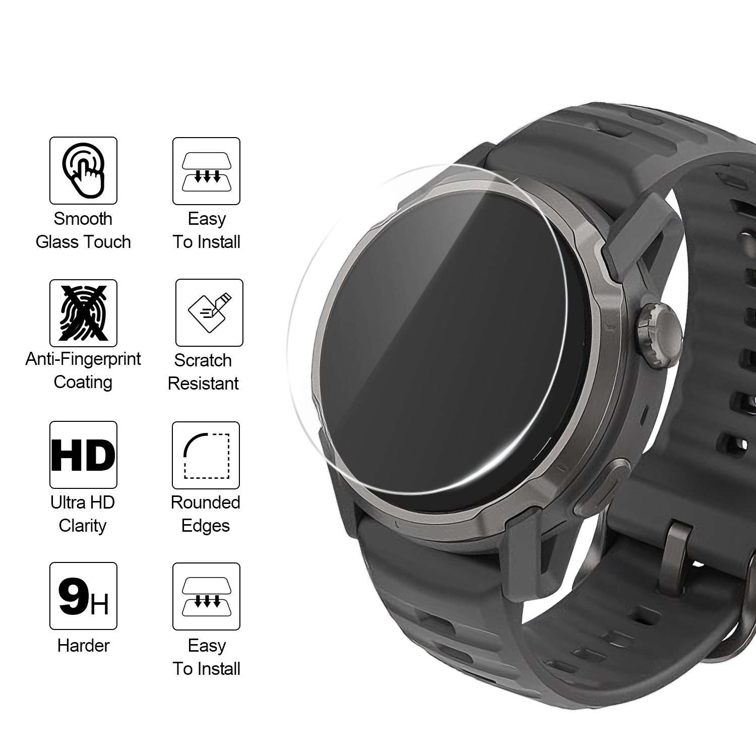 2 Adet Coros Apex 4 2 Pro 42mm - Tempered Glass Screen 9H incelemesi ve fiyatı