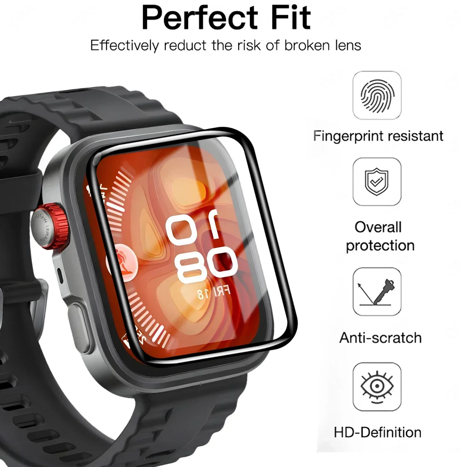 5 Adet Temperli film Huawei İz - Smartwatch Screen Film incelemesi ve fiyatı