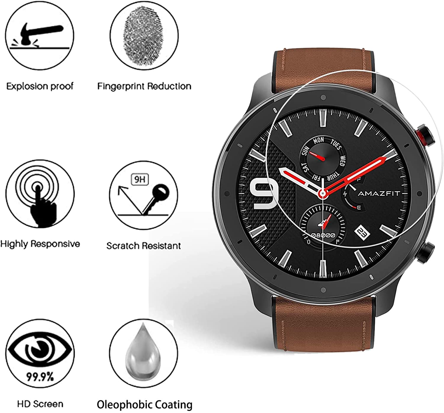 9H Temperli Cam Filmi Amazfit  - Tempered Glass Screen 9H incelemesi ve fiyatı